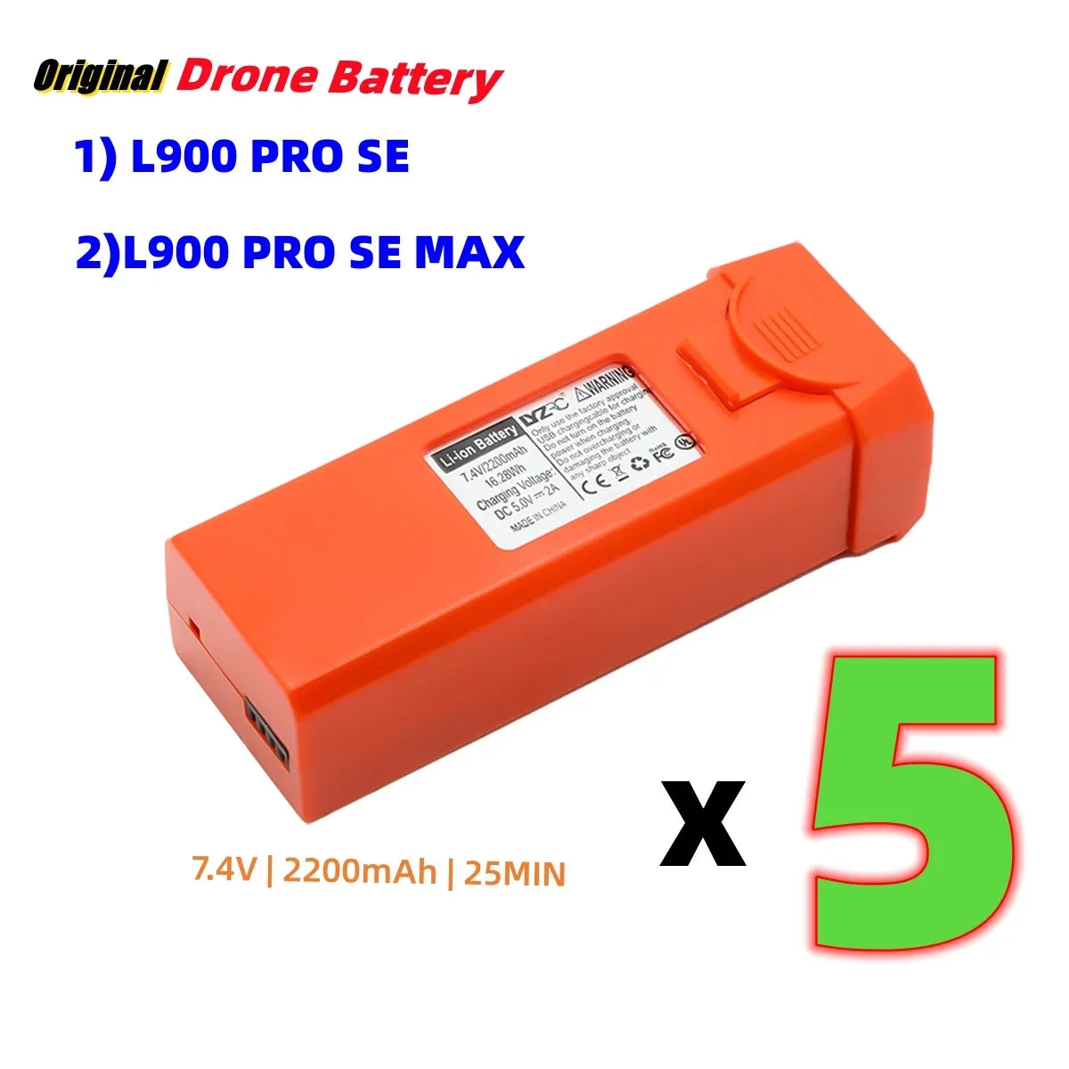 JHD LYZRC L900 PRO SE Batteries Original LYZRC Accessories  L900 PRO MAX Drone Battery Wholesale