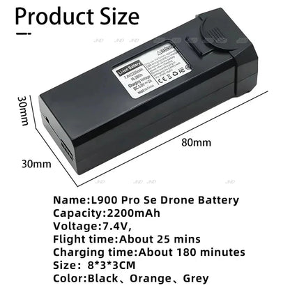 JHD LYZRC L900 PRO SE Batteries Original LYZRC Accessories  L900 PRO MAX Drone Battery Wholesale