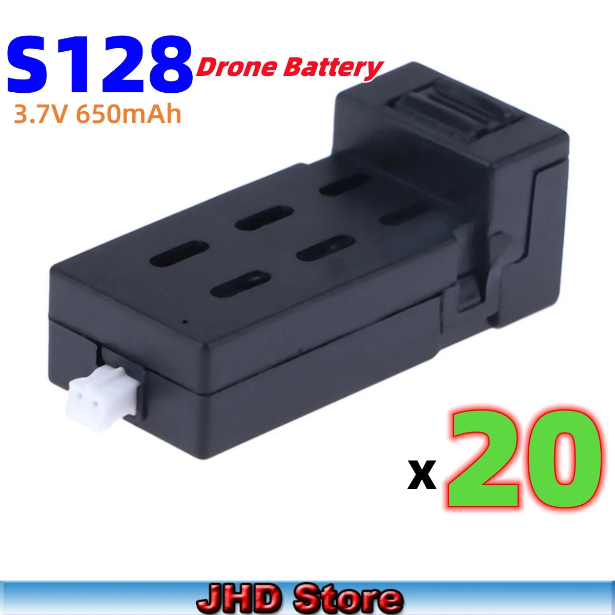 JHD S128 Drone Battery 650mAh Lipo Battery Part Accessory S128 Replacement S128 MAX Battery Wholesale