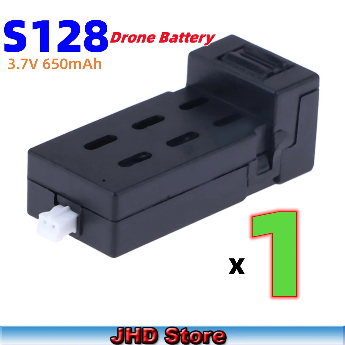 JHD S128 Drone Battery 650mAh Lipo Battery Part Accessory S128 Replacement S128 MAX Battery Wholesale