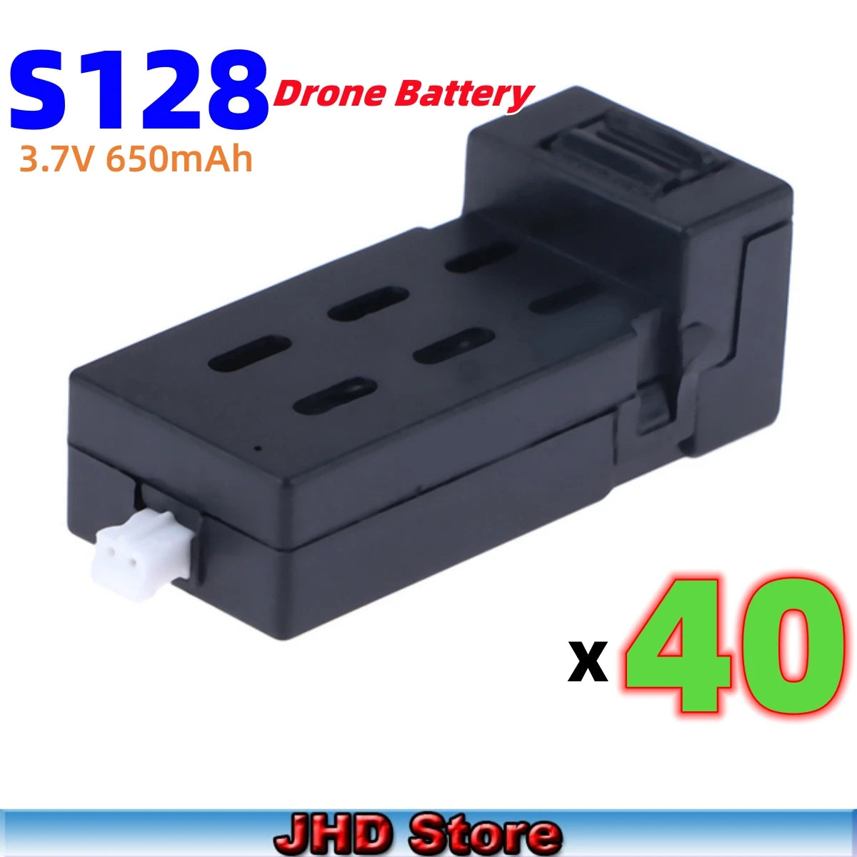 JHD S128 Drone Battery 650mAh Lipo Battery Part Accessory S128 Replacement S128 MAX Battery Wholesale