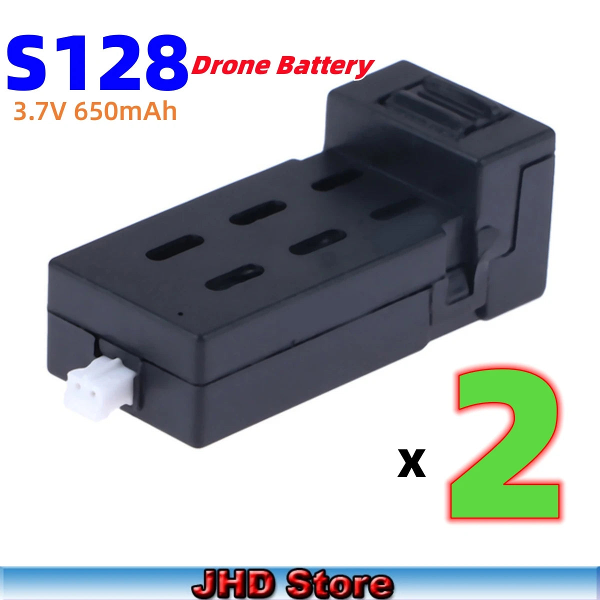 JHD S128 Drone Battery 650mAh Lipo Battery Part Accessory S128 Replacement S128 MAX Battery Wholesale