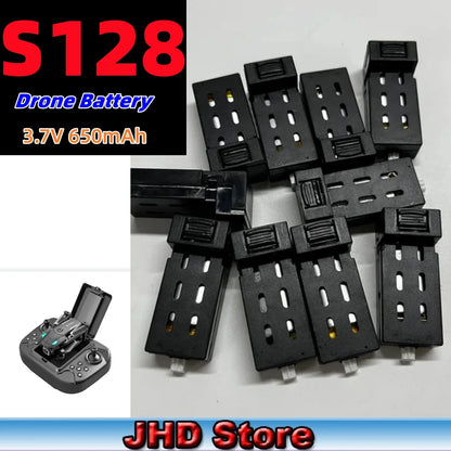 JHD S128 Drone Battery 650mAh Lipo Battery Part Accessory S128 Replacement S128 MAX Battery Wholesale