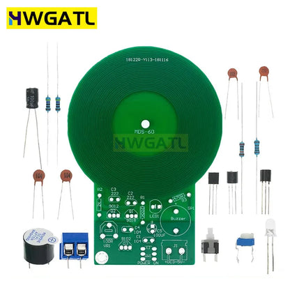 JS-60 DIY Kit Metal Detector Kit Electronic Kit DC 3V-5V 60mm Non-contact Sensor Board Module DIY Electronic Part Metal Detector