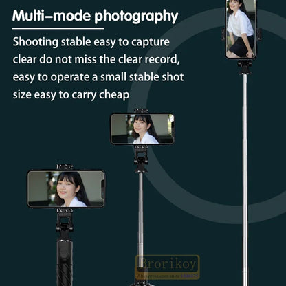 PCK03  3 In 1 Mini Bluetooth Selfie Stick Foldable Mobile Phone Tripod Mono