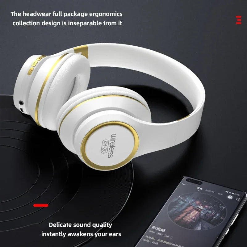 PCKH20 Music Wireless Bluetooth Headset Business Phone Headphones E-sports