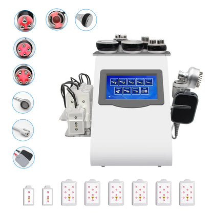 KIM8 40k Cavitation Ultrasonic RF EMS Ice Hammer Weight Loss Massage Body Shaping Skin Care Firming Lifting Salon Beauty Machine