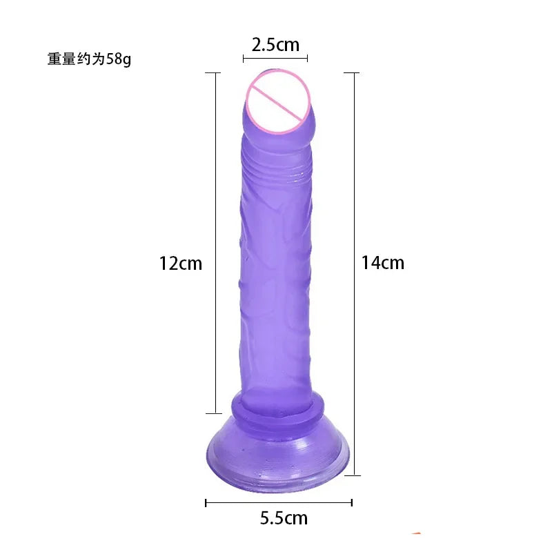 GtoozaKWD Erotic Soft Jelly  Anal  Realistic Strong Suction Cup Adult G-spot Orgasm Big Penis Sex Toys  Woman gtooza.com