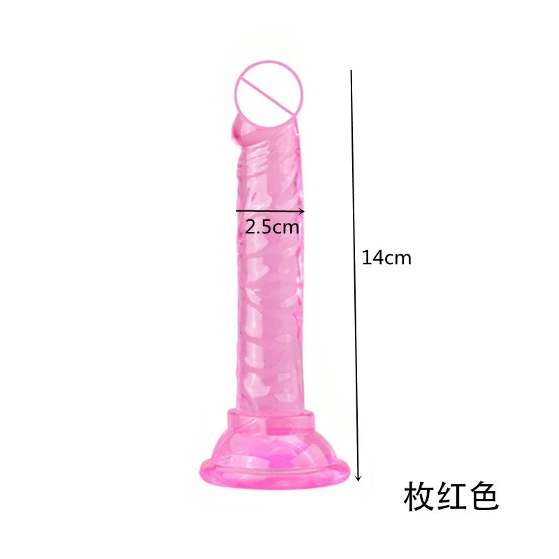 GtoozaKWD Erotic Soft Jelly  Anal  Realistic Strong Suction Cup Adult G-spot Orgasm Big Penis Sex Toys  Woman gtooza.com