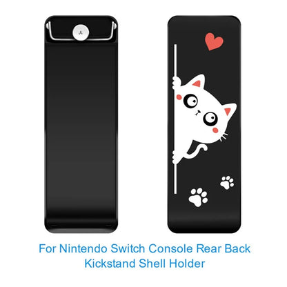 Kickstand Stand Holder Replacement Bracket for Nintendo Switch Console Host Back Cover Support Cartoon Cat Pattern NS Parts