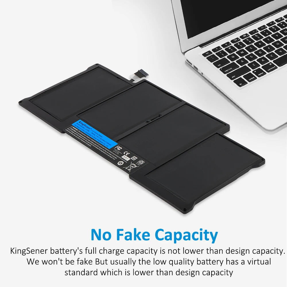 PC KingSener New Laptop Battery A1496 For Apple MacBook Air 13" A1466 2012/2013/2014/2015/2017 MD760LL/A MD761CH/A 7.6V 7150mAh