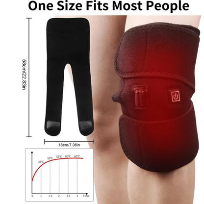 PC Knee Heat Pad USB Powered Heated Knee Sleeve 3 Heat Levels Knee Heater W