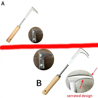 L-Shaped Manual Weeding Tool - Crack Weeder And Weed Extractor For Garden, Agricultural, And Bonsai Supplies