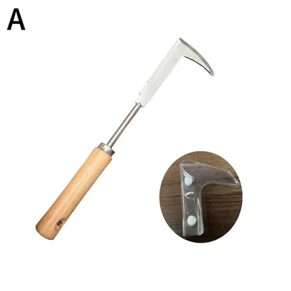 L-Shaped Manual Weeding Tool - Crack Weeder And Weed Extractor For Garden, Agricultural, And Bonsai Supplies