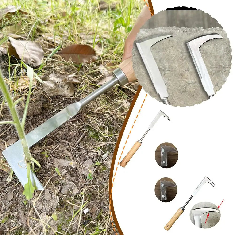 L-Shaped Manual Weeding Tool - Crack Weeder And Weed Extractor For Garden, Agricultural, And Bonsai Supplies