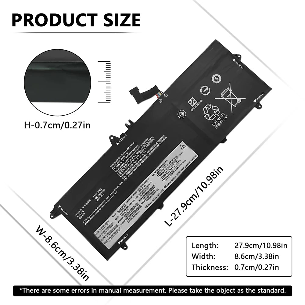 PC L18M3PD1 Laptop Battery For Lenovo ThinkPad T14S T490S T495S Series L18C3PD1 L18C3PD2 L18L3PD1 L18M3PD2 02DL013