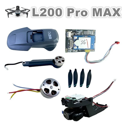 L200 PRO MAX Quadcopter Drone Shell Cloud module Arm Propeller GPS/Receiving/WiFi Board Brushless Motor Obstacle Avoidance Boom