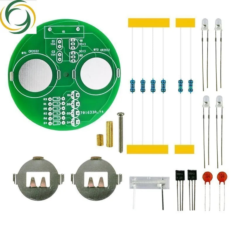 LED Gyro DIY Welding Kit Diy Electronic Kit Rotating Lantern Inline Components Diy Electronic Sodering Project(without Battery)