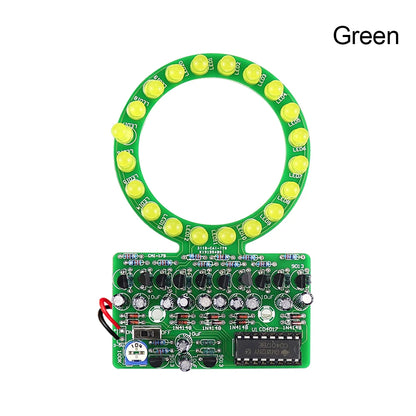 LED Running Light DIY Electronic kit CD4017 Ring Fade With Adjustable Potentiometer For Soldering LED Flashing Lights