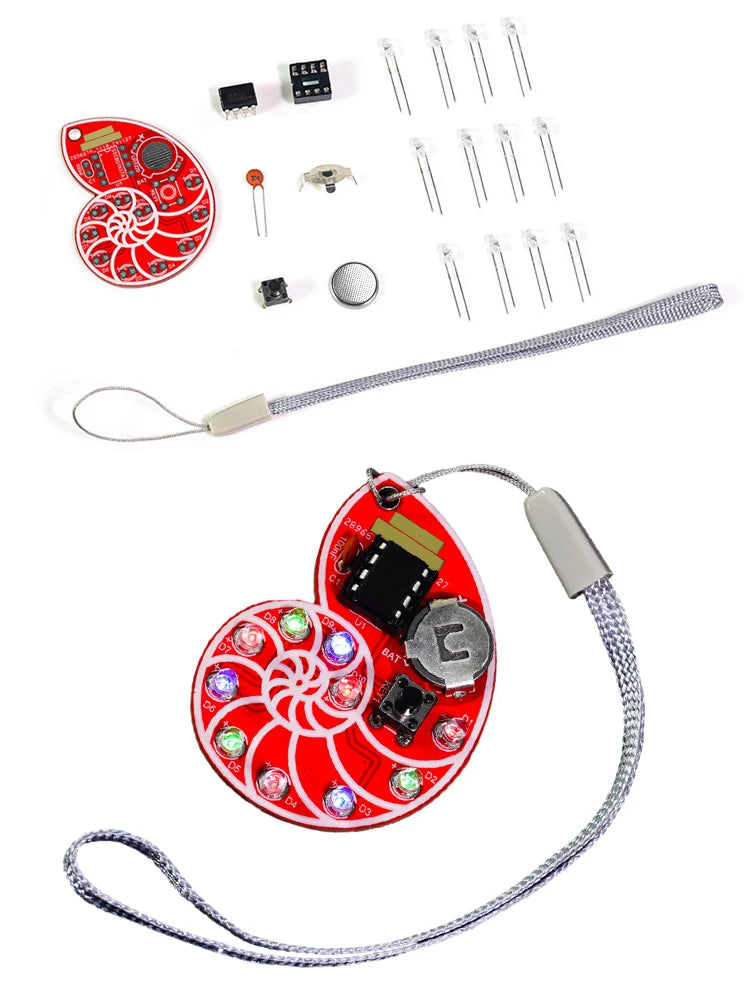 LED Shell Flow Light Kit DIY Soldering Learning Kit SMD SMT Learner Solder Kit for Electronic Soldering Practice