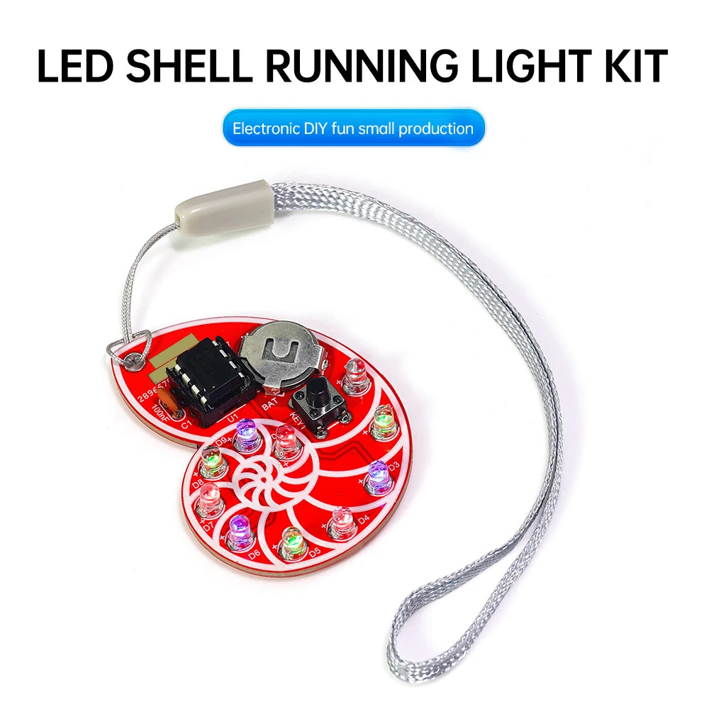 LED Shell Flow Light Kit DIY Soldering Learning Kit SMD SMT Learner Solder Kit for Electronic Soldering Practice