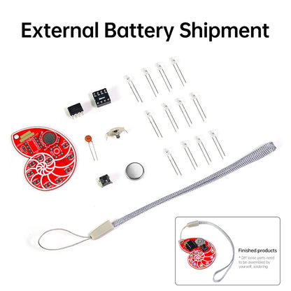 LED Shell Flow Light Kit DIY Soldering Learning Kit SMD SMT Learner Solder Kit for Electronic Soldering Practice