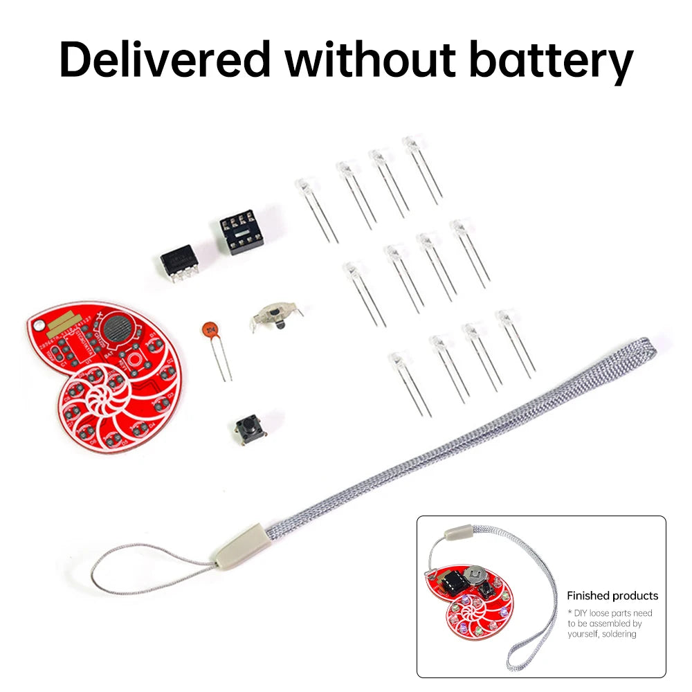 LED Shell Flow Light Kit DIY Soldering Learning Kit SMD SMT Learner Solder Kit for Electronic Soldering Practice