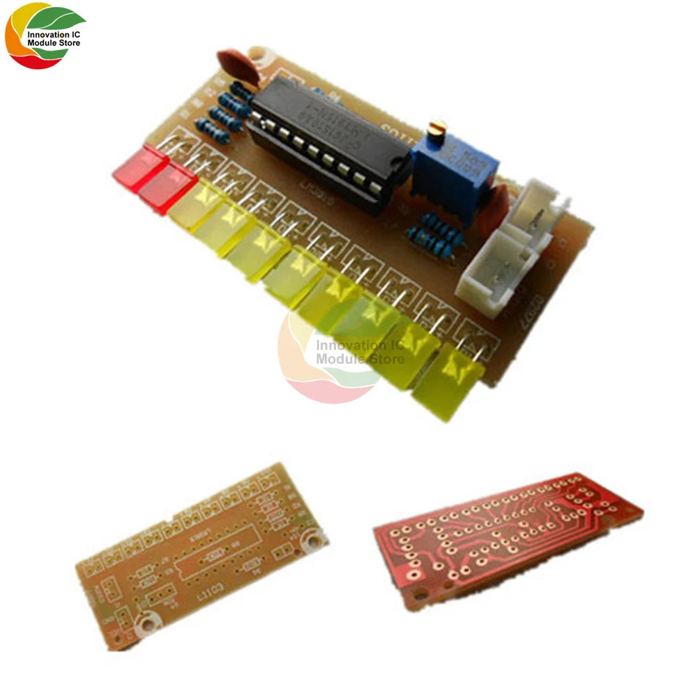 LM3915 10 Segment Audio Level Indicator LED Module Kit Parts Fun DIY Kit Electronics Kit Trousse DC 9V - 12V Level Indicator Kit