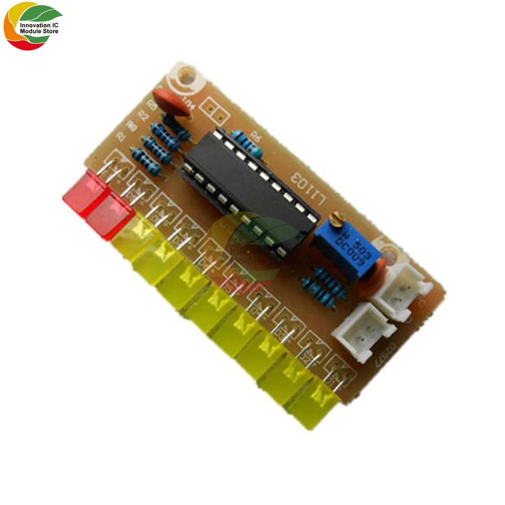 LM3915 10 Segment Audio Level Indicator LED Module Kit Parts Fun DIY Kit Electronics Kit Trousse DC 9V - 12V Level Indicator Kit