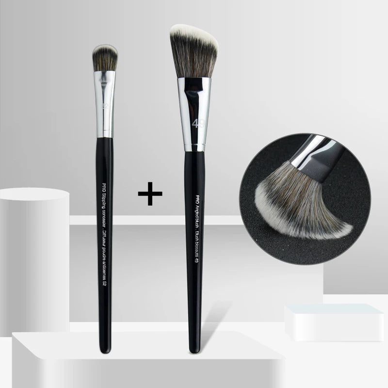 LOYBJ Professional Foundation Brush 47 Broom Head Liquid Foundation Shadow Concealer Brushes Women Face Base Makeup Beauty Tools