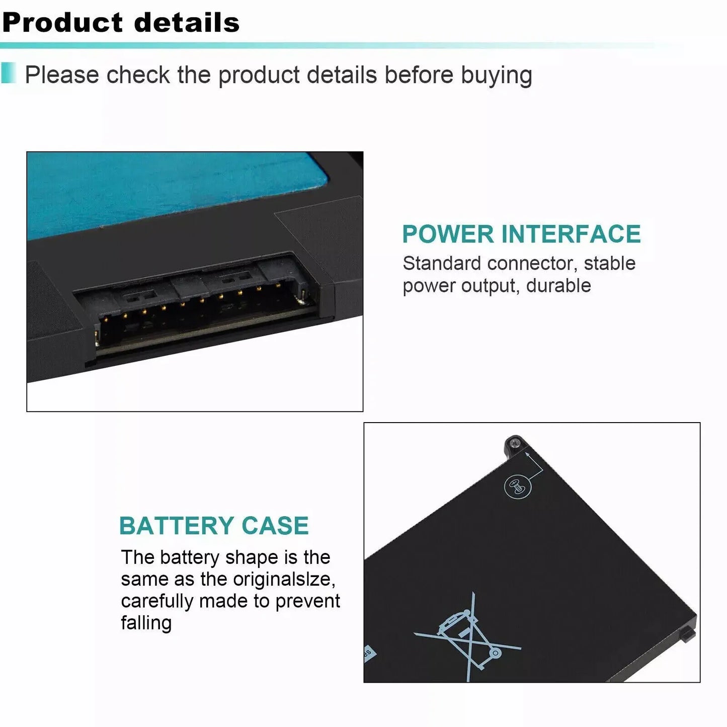 PC Laptop Battery For D-ell Latitude 7300 7400 5300 13 5310 5300 5310 2-in-1 Series 829MX 05VC2M 5VC2M MXV9V 7.6V 60Wh