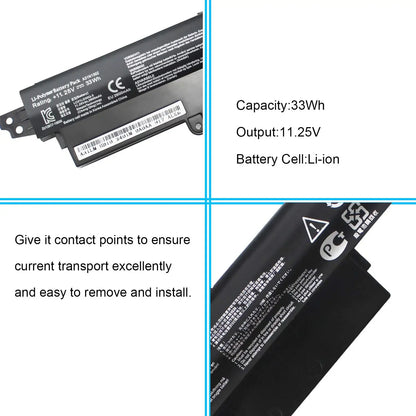 PC Laptop Battery  Asus Vivobook X200CA X200M X200MA F200CA 11.6"Series Notebook MA Ultrabooks A3INI302 A31N1302 A31LMH2 A31LM9H