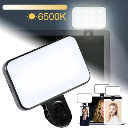 Laptop Selfie Light Clip-on LED Light  Phone Tablet Computer Camera Video Photography Makeup Mini Fill Lights Phones Flashes