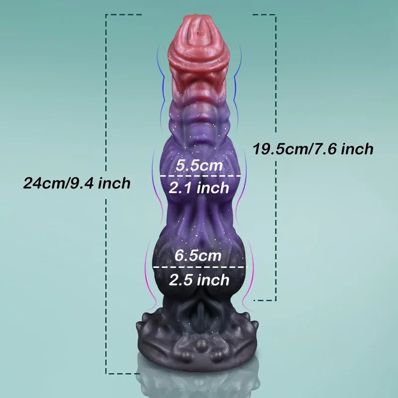 Gtooza_Large Dog Knot Ejaculating  With Suction Cup Spray Function Silicone Animal s Squirting Penis Sex Toys  Women Men gtooza.com