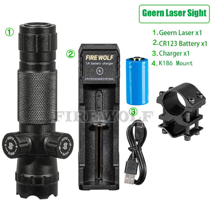 Laser Pointer Pen Geern d Laser Can Be Adjusted Up And Down Left Right Infrared Set Sight Calibrator Hand-adjusted Laser Pointer