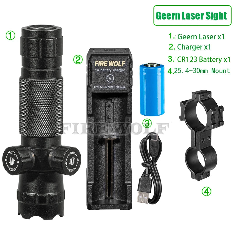 Laser Pointer Pen Geern d Laser Can Be Adjusted Up And Down Left Right Infrared Set Sight Calibrator Hand-adjusted Laser Pointer