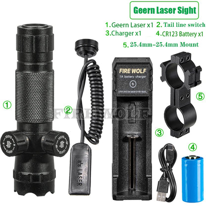 Laser Pointer Pen Geern d Laser Can Be Adjusted Up And Down Left Right Infrared Set Sight Calibrator Hand-adjusted Laser Pointer