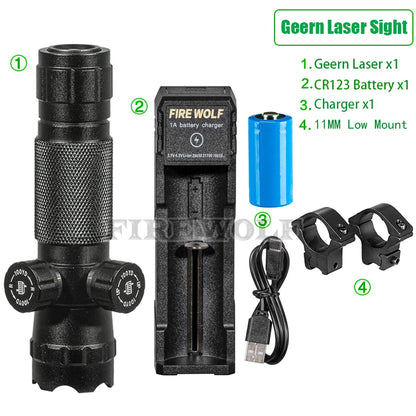 Laser Pointer Pen Geern d Laser Can Be Adjusted Up And Down Left Right Infrared Set Sight Calibrator Hand-adjusted Laser Pointer