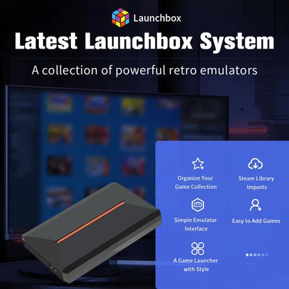 Launchbox Gaming HDD 500GB Portable Game Hard Drive  PS4/PS3/PS2/Wii/WiiU/Switch/Gamecube  PC/Laptop with 3760 PC/3D Games