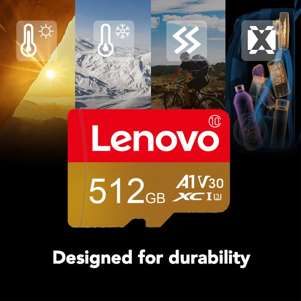 Lenovo 128GB 256G SD Memory Card 1TB Class 10 High Speed Flash TF 2TB SD Card Micro TF SD Card For Nintendo Switch ps vita