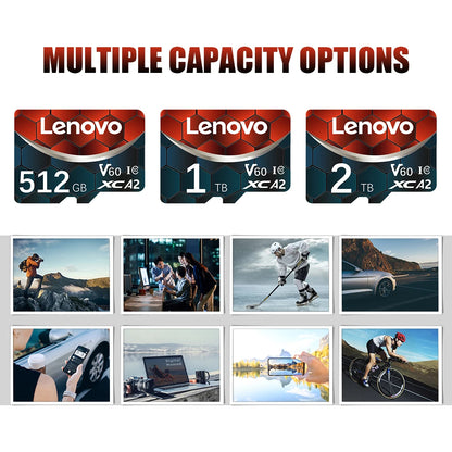 Lenovo 2TB Memory Card 128GB Class 10 V30 TF Card 1TB Mini SD Card 512GB High Speed Micro TF SD Card 256GB For Nintendo Switch