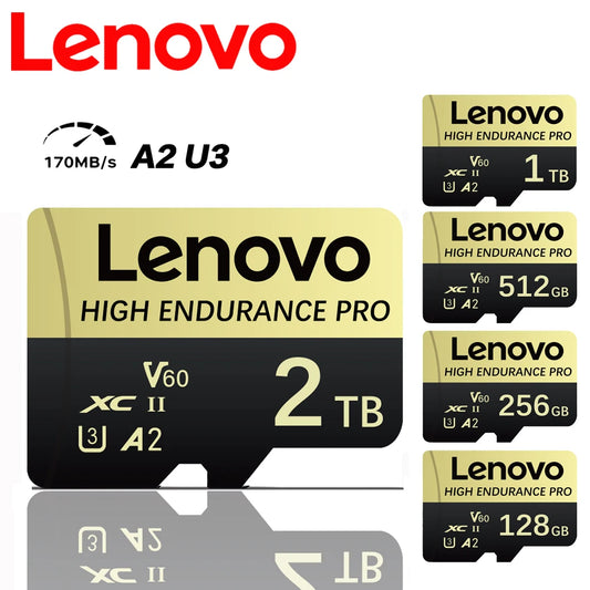 Lenovo Mini Micro SD Card Class 10 TF Memory Card 128GB Gold& Black SD Memory Card For Mobile Phone PC Speaker Nintendo Switch