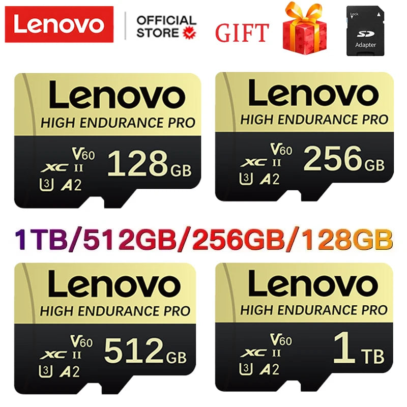 Lenovo Real Capacity Micro TF SD Card 512GB 256GB Memory Card High Speed Cartao De Memoria 128GB For Xiaomi Nintendo Switch