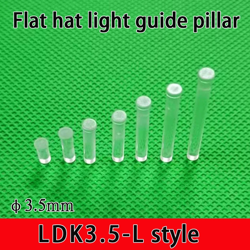 Gtooza_Light guide pillar flat head cap PC transparent light guide pillar 3.5mm diameter light guide pillar LED indicator light shade gtooza.com