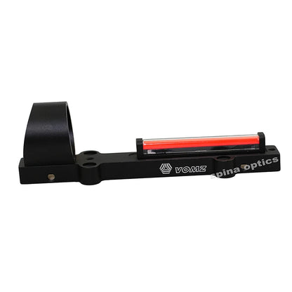 Lightweight Fiber Sight 1x28 Red Dot Hunting Scope Fit 11mm mounts Shotguns Rib Rail Hunting Shooting R9192-Red Dot