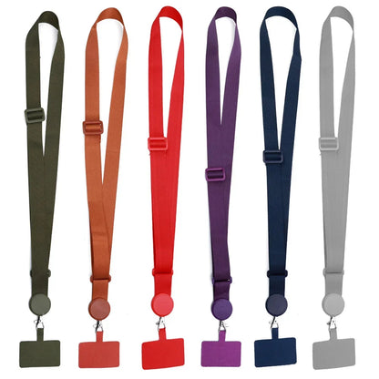 Long Crossbody Phone Lanyard Adjustable Neck Strap Wide Cloth Neckband Straps Rope Hanging Anti-Lost Cellphone Tether