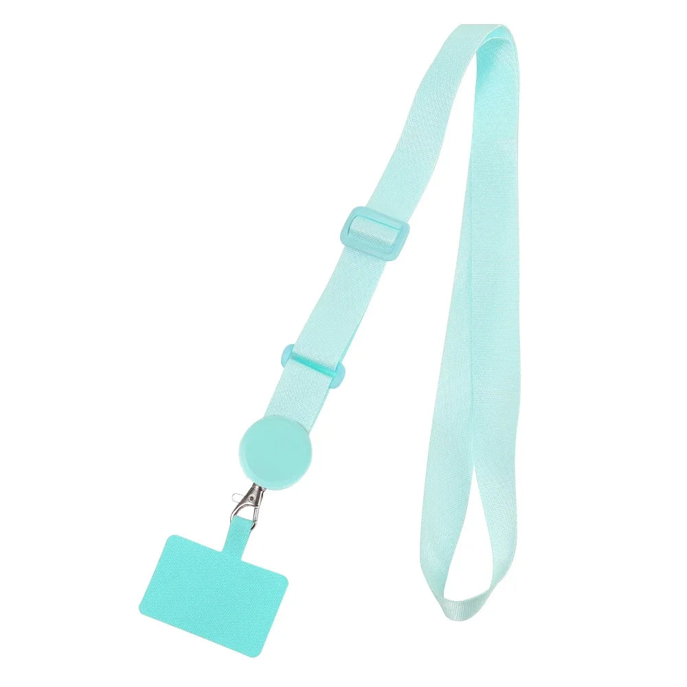 Long Crossbody Phone Lanyard Adjustable Neck Strap Wide Cloth Neckband Straps Rope Hanging Anti-Lost Cellphone Tether