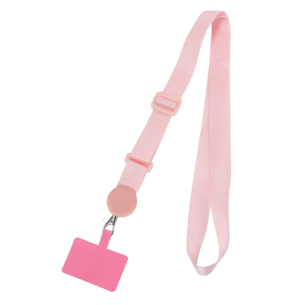 Long Crossbody Phone Lanyard Adjustable Neck Strap Wide Cloth Neckband Straps Rope Hanging Anti-Lost Cellphone Tether