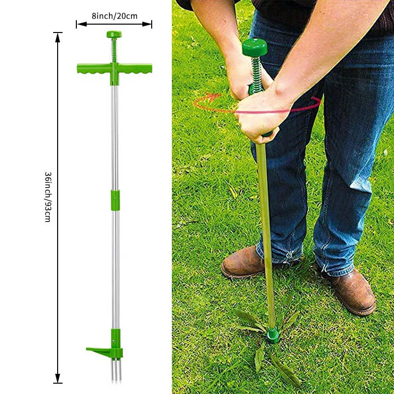 Long Handle Weed Remover Durable Garden Lawn Weeder Outdoor Yard Grass Root Puller Tools Garden Planting Elements