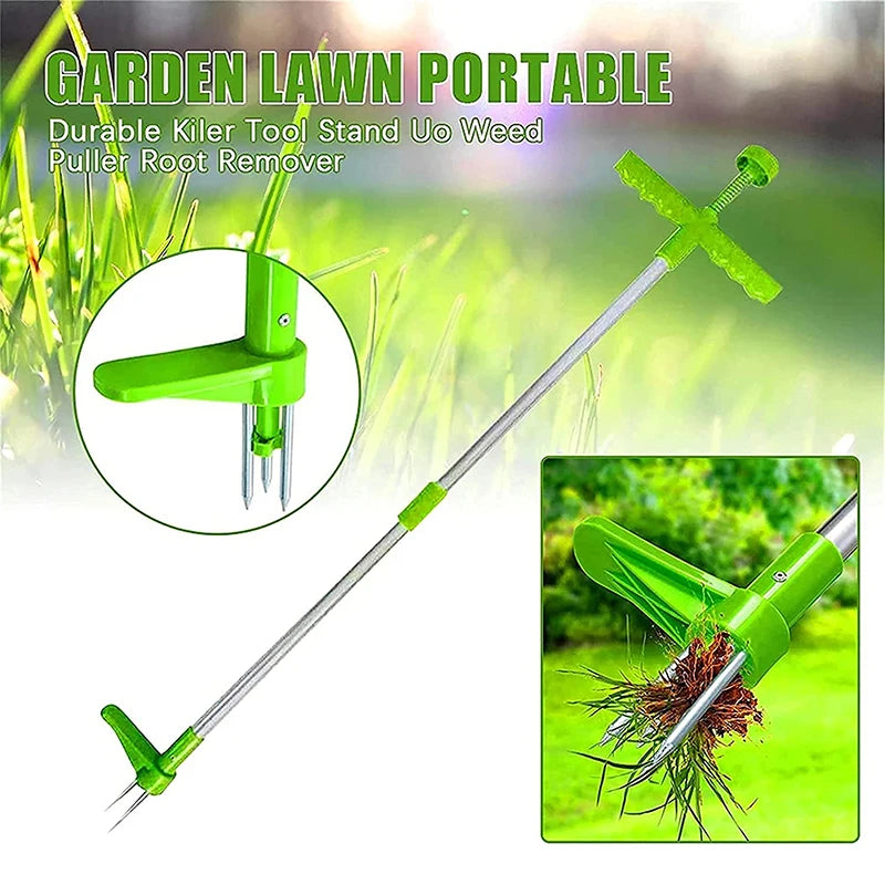 Long Handle Weed Remover Durable Garden Lawn Weeder Outdoor Yard Grass Root Puller Tools Garden Planting Elements